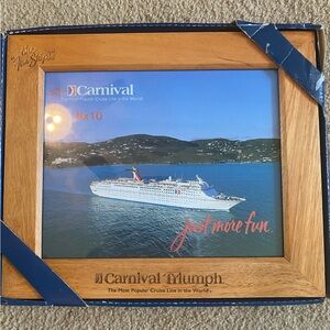 Carnival Cruise Ship Triumph Frame NIB. Holds 8x10 Picture.